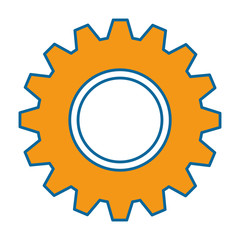 gear machine isolated icon