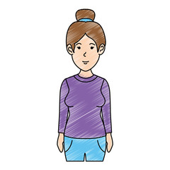 beautiful woman avatar character