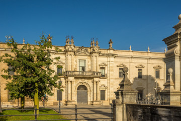 Fototapeta na wymiar Building of University of Sevilla - Spain