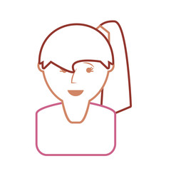 woman face vector illustration