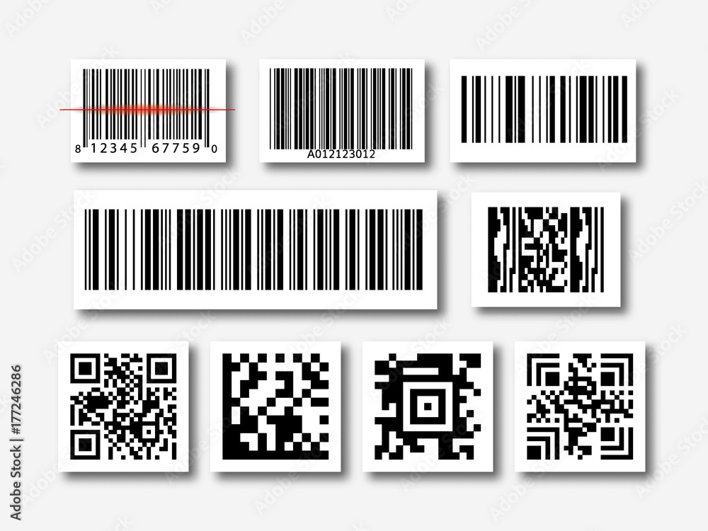 Poster bar code vector