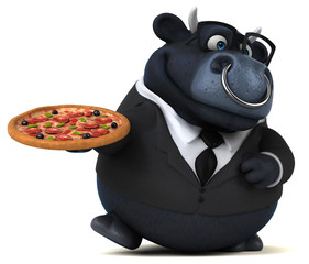 Black bull - 3D Illustration