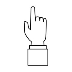 Obraz premium human hand touching icon