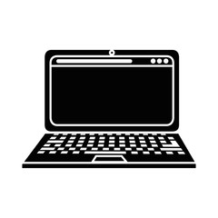 laptop computer isolated icon