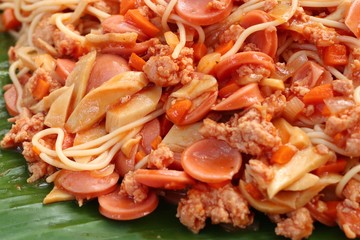 Spaghetti at street food