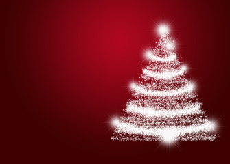 Fondo navide&ntilde;o con pino brillante.