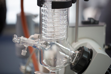 Distillation equipment for medical laboratories.