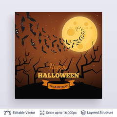 Halloween party poster.