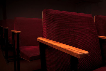 Armchairs in the cinema hall