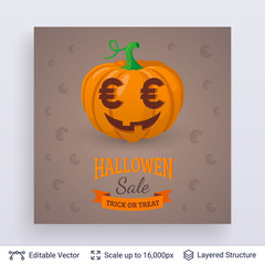 Halloween party poster.