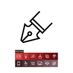 Ink pen icon