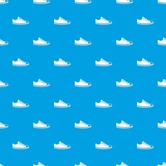 Canvas sneaker pattern seamless blue