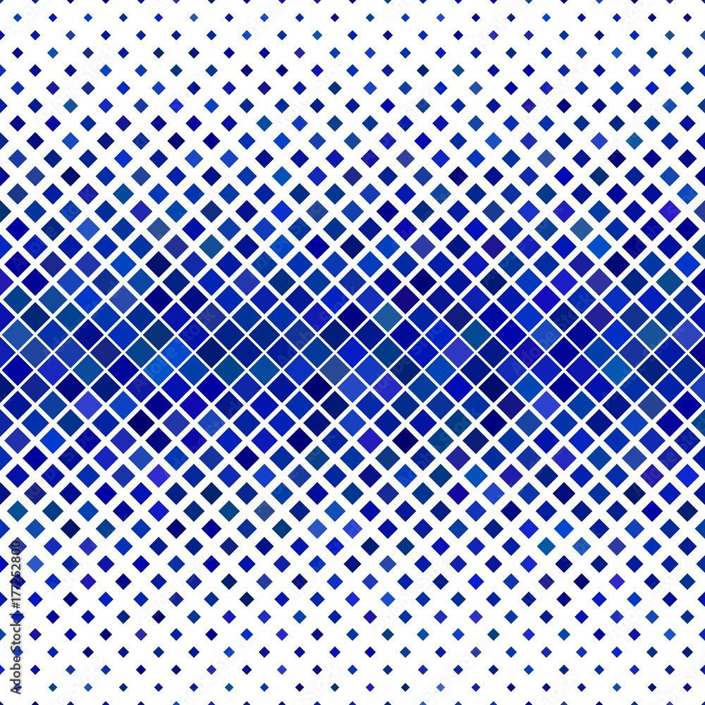 Aufkleber Abstract diagonal square pattern background - geometric vector design from blue squares