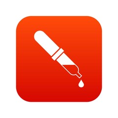 Pipette icon digital red
