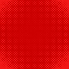 Red abstract halftone dot pattern background - vector design from circles in varying sizes