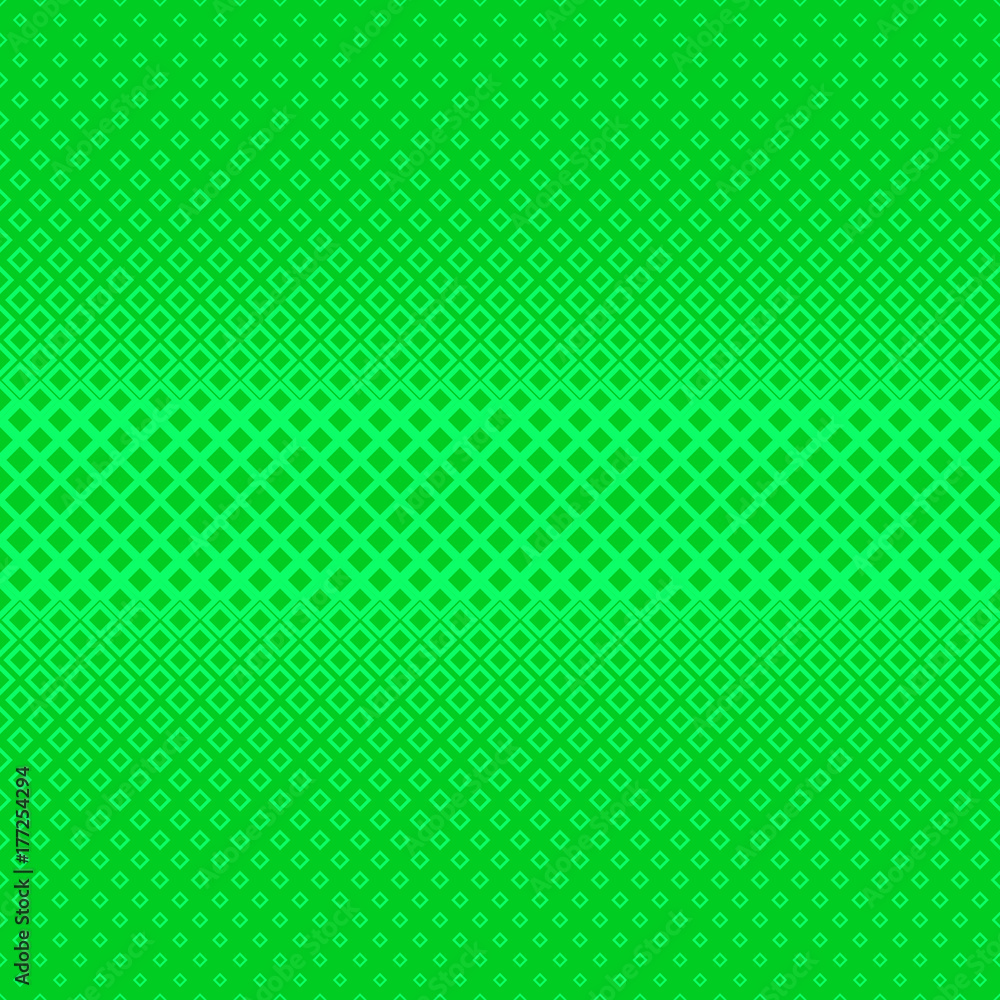 Poster Green abstract geometrical halftone square pattern background - vector illustration from squares in varying sizes
