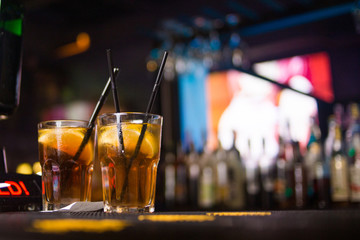 brown alcoholic cocktails