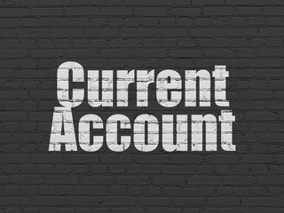 Fototapeta na wymiar Money concept: Current Account on wall background