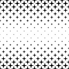 Black and white star pattern border design - abstract vector background graphic from geometric shapes