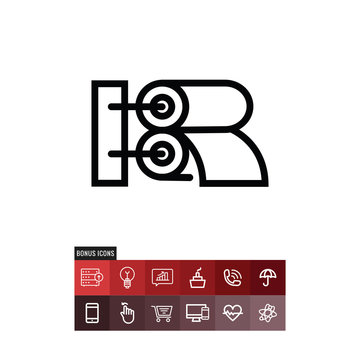 Rolling machine icon