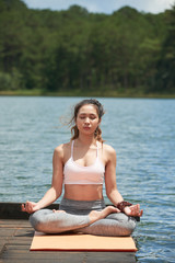 Fototapeta na wymiar Meditation session