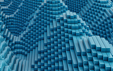 Voxel Valley - 3D Rendering