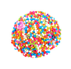 colorful cookie biscuit isolated  on white background