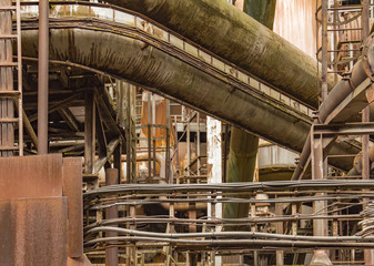 rusty industrial scenery