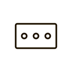 Flat line icon