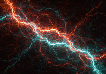 Fire and ice electrical lightning, plasma element