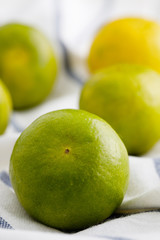 Lime on napkin