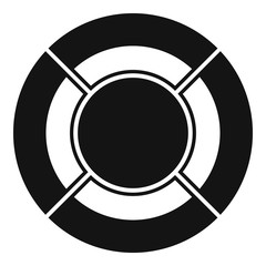 Naklejka premium Circle graph icon vector simple