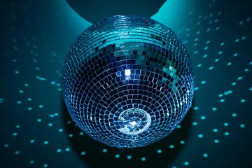 Obraz premium disco ball on dark background