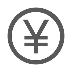Yen symbol icon simple vector