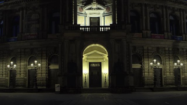 Semperoper, opera house of the Saechsische Staatsoper Dresden (Saxon State Opera), concert hall, Dresden. Saxony, Germany., Jul 2017