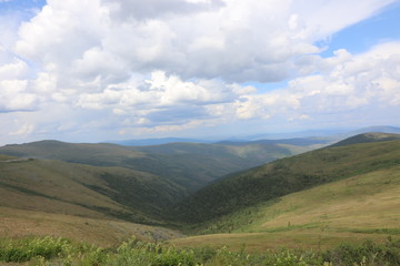 Fototapeta premium Kanada und Alaska: Top of the world Highway
