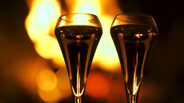 champagne au coin du feu