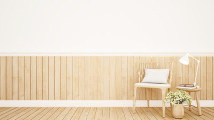 Fototapeta na wymiar Living area in apartment or house - Interior Design - 3D Rendering