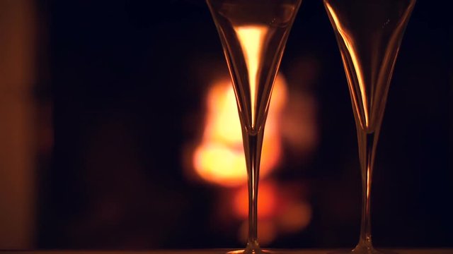 champagne au coin du feu