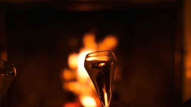 champagne au coin du feu