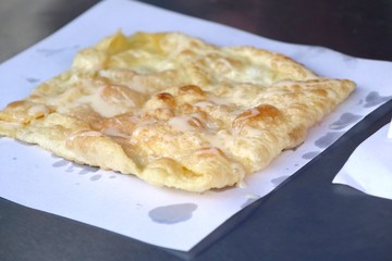 Making of dessert sweet roti