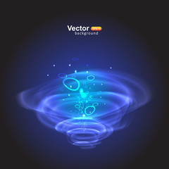 tornado and cyclone, Vector abstract swirl round shape