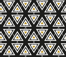 Abstract geometrical vector seamless pattern. Triangles. Design for wallpaper, wrap paper, fabric, scrapbook.