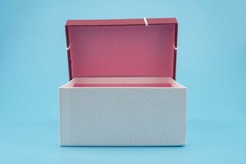 Red gift box, ribbon bundle