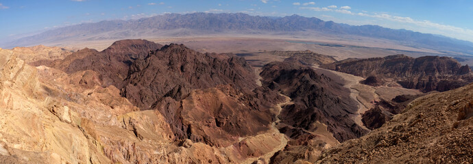 Scenic aerial view in Eilat Mountains.