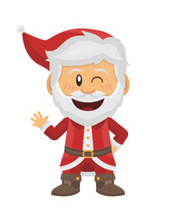 Père Noël - Carte de Vœux