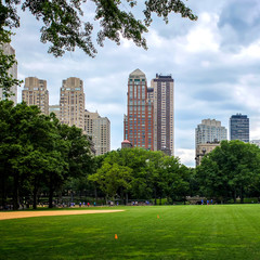 Fototapeta na wymiar Centaral Park in NYC - panoramic veiw