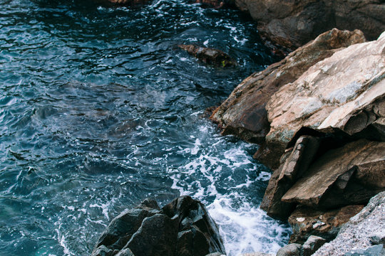 Fototapeta Summer landscape with rocks and sea