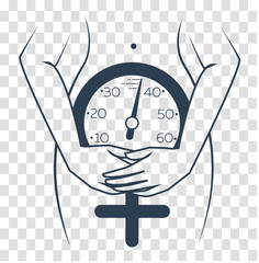 silhouette of menopause