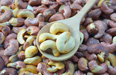 Roasted cashews. Organic roasted cashews